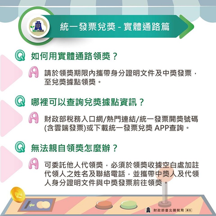 統一發票兌獎 實體通路篇 Qa National Taxation Bureau Of Taipei