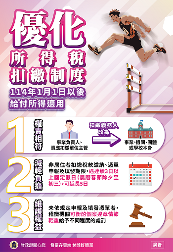 所得稅法修正優化扣繳制度文宣