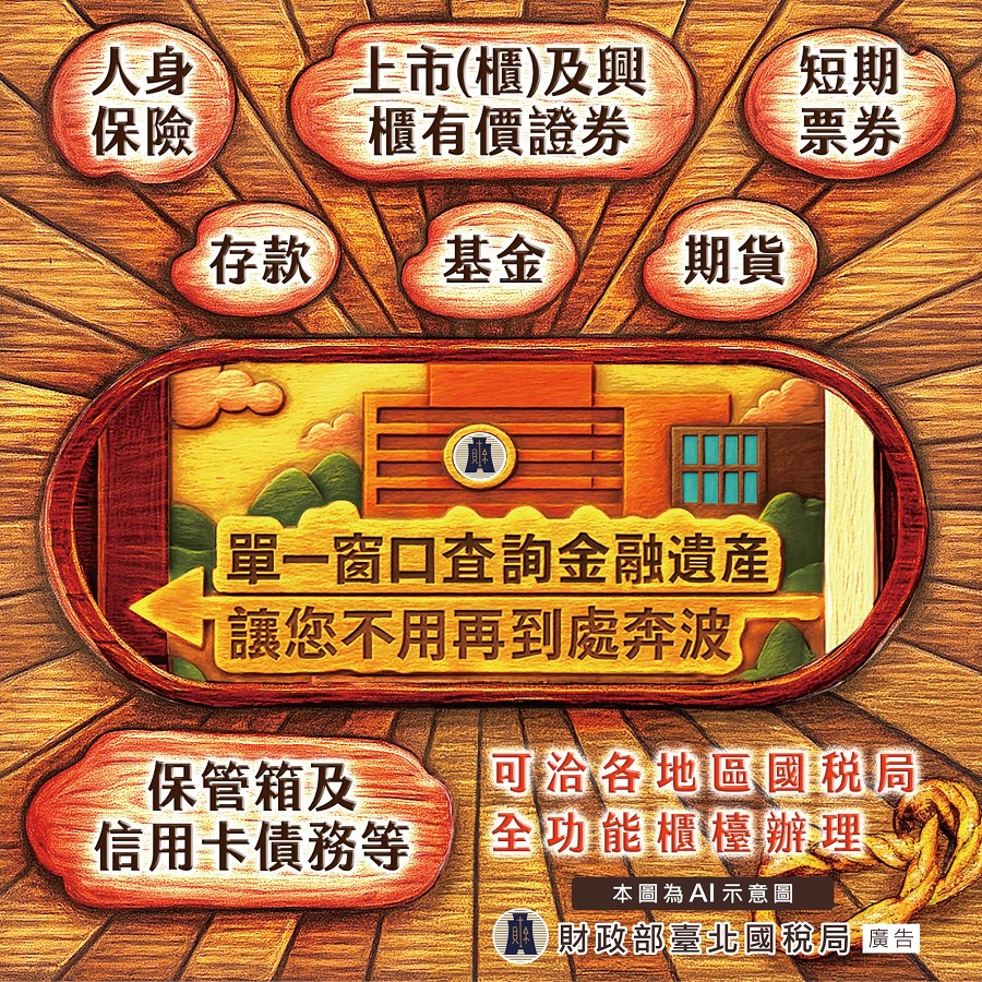單一窗口查詢金融遺產 讓您不用再到處奔波文宣大圖