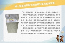 統一發票購票證件見證機關沿革與制度變遷文物展圖