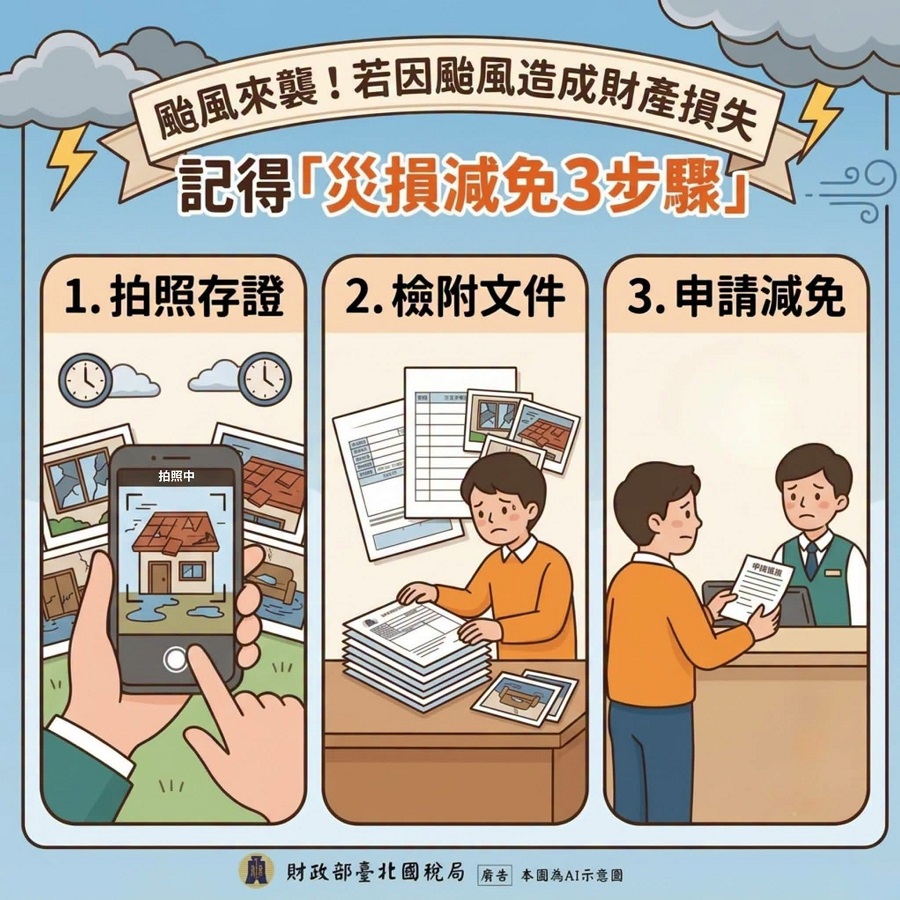 災損減免3步驟報您知文宣大圖