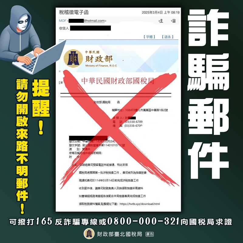 勿開啓來路不明郵件文宣