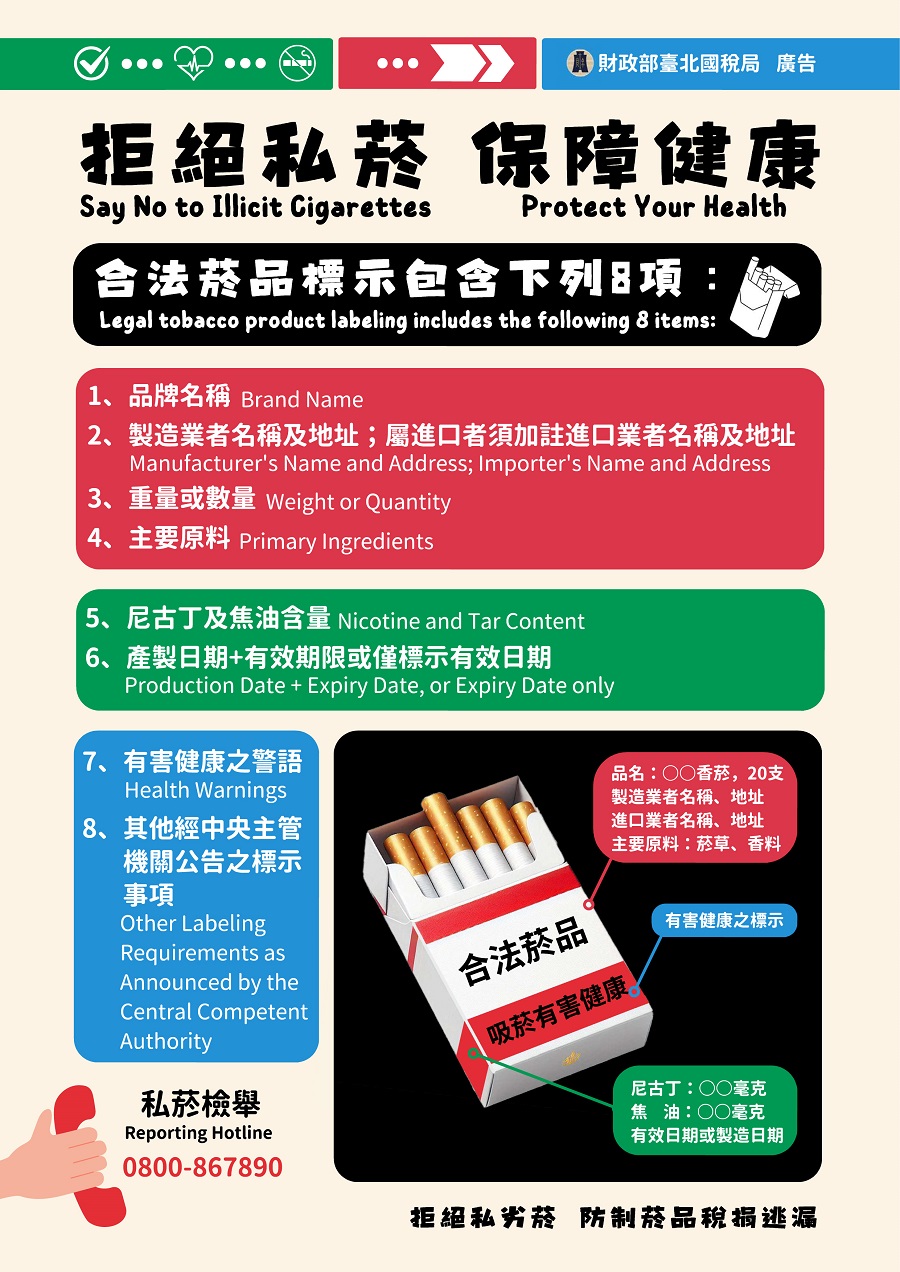 合法菸品標示文宣